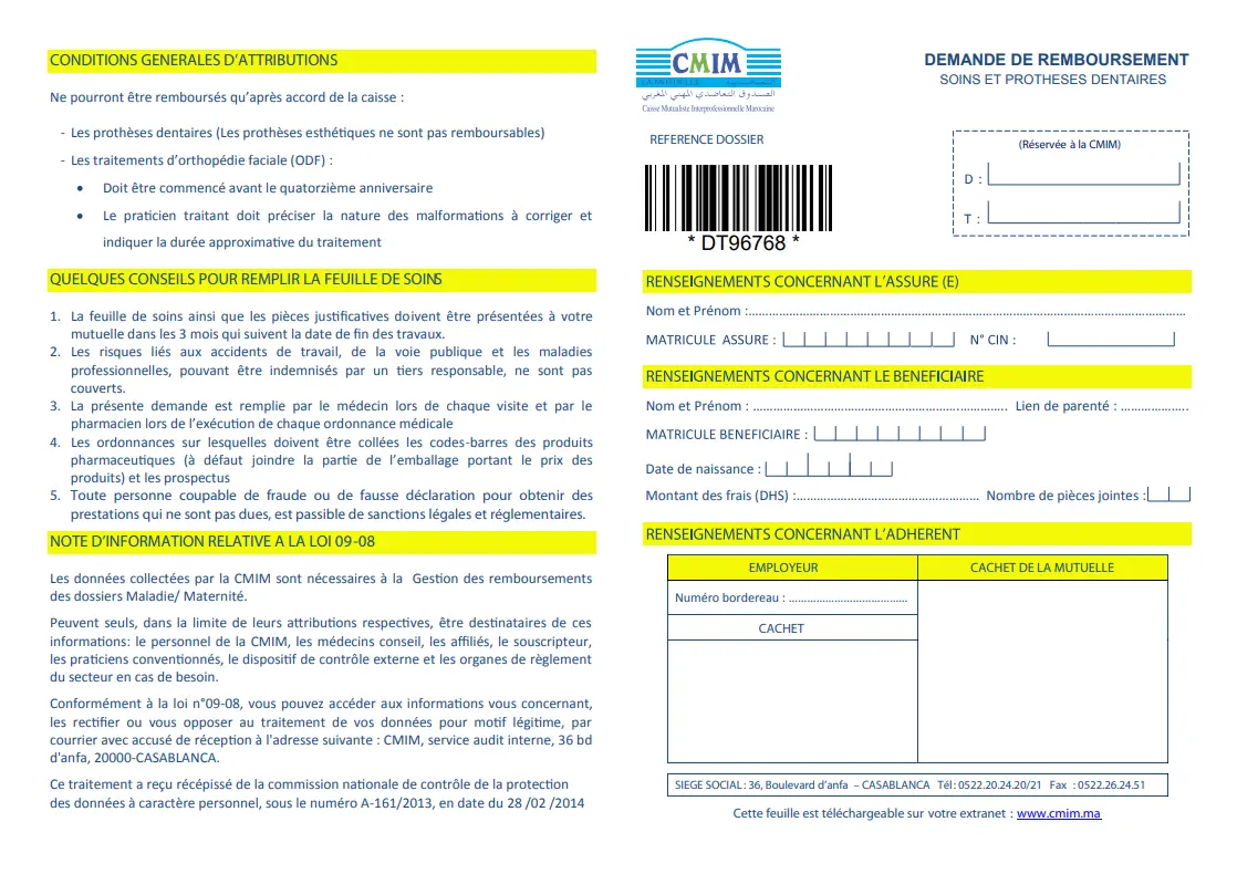 Soins et prothèses dentaires
