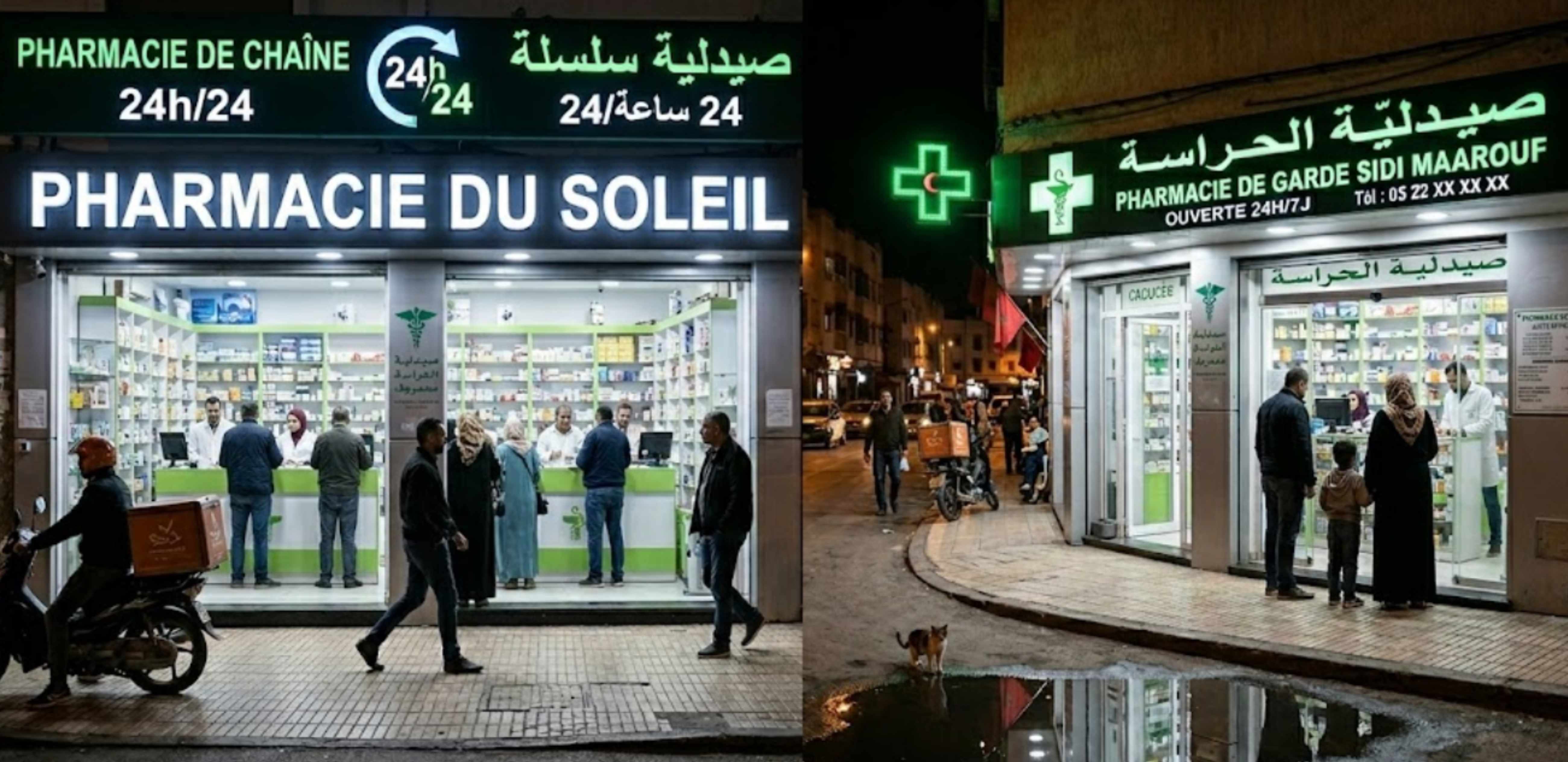 Pharmacie 24h/24 vs Pharmacie de garde : Quelle est la différence ?